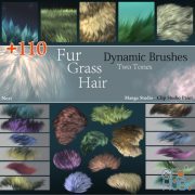 Gumroad – 110 Neri s Dynamic Fur/Grass/Hair brushes for Manga Studio – Clip Studio Paint