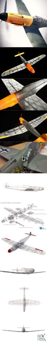 Messerschmitt Bf 109 H/F – 3D Print