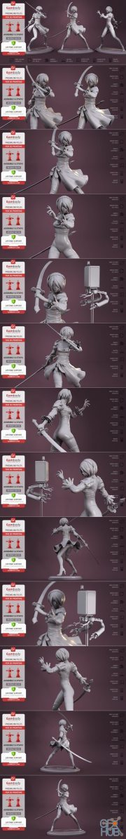 YoRHa 2B – 3D Print