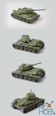 Tank T34-85 – 3D Print