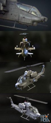 AH-1W Supercobra Attack Helicopter PBR