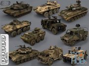 CGTrader – Army vehicles – Ready for games Low-poly 3D models