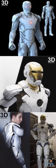 Iron Man Mark 42 from Iron Man 3 (Costume) – 3D Print