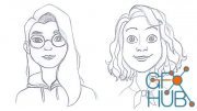 How To Drawing Face: Female Character (Fundamental Guides)
