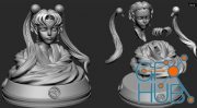 Sailor Moon Bust – 3D Print