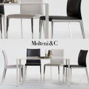 Modern table and chair by Molteni&C
