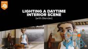 Learn 3D Rendering by Lighting a Daytime Interior Scene: Developing Skills in Blender