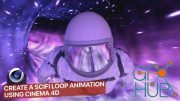 Create a sci fi loop animation using Cinema 4D