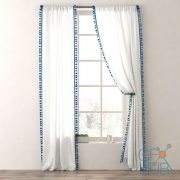 Curtains and cornice by Restoration Hardware