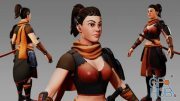 Victory3D – Stylized Female Samurai Character Creation