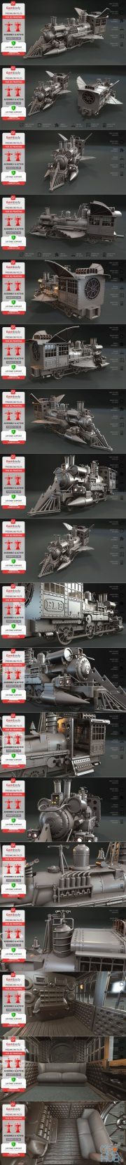 Jules Verne Train Locomotive – 3D Print