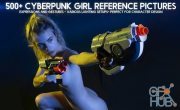 ArtStation Marketplace – 500+ Cyberpunk Girl Reference Pictures for Artists