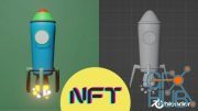 Designing 3D Rocket asset for NFT or METAVERSE technologies with Blender
