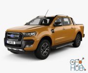 Ford Ranger Double Cab Wildtrak with HQ interior 2016 car