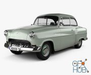 Opel Olympia Rekord 1956 car Hum 3D