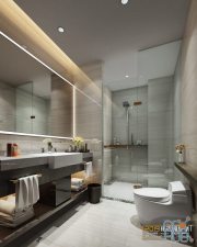 Modern bathroom interior 071