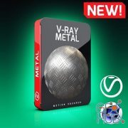 Motion Squared – V-Ray Metal Texture Pack for Cinema 4D