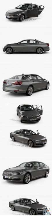 Hum3D – BMW 7 series Le with HQ interior 2015