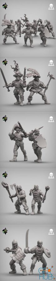 Reptilian - Mercenaries And Militia – 3D Print