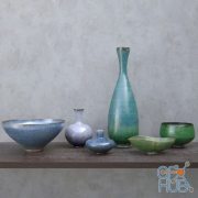 Ceramic vases in ethnic style