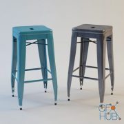Metal small stool