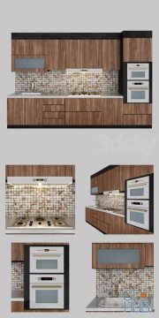 Modern kitchen (wood, Metal, Glass, Stone, Tile)