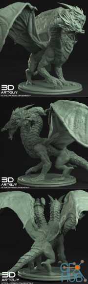 Three Headed Dragon – 3D Print