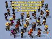 Unity Asset – 20k Animated Fantasy Female Characters