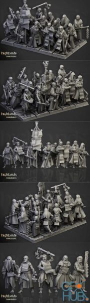 Highlands Miniatures - Fanatical Zealots – 3D Print
