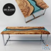 RIVER_Olive Wood Table