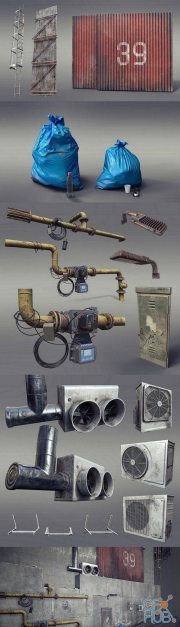 Various Foreground Game Props PBR