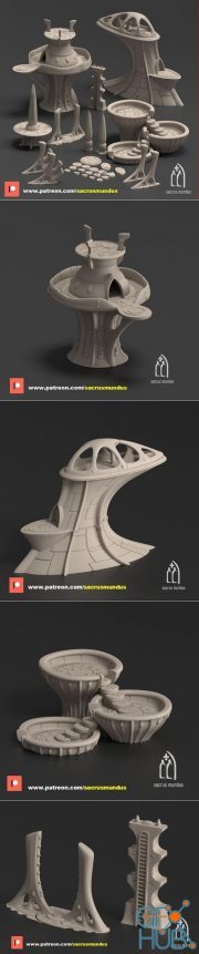 Zanat, The Abandoned World-Ship – 3D Print