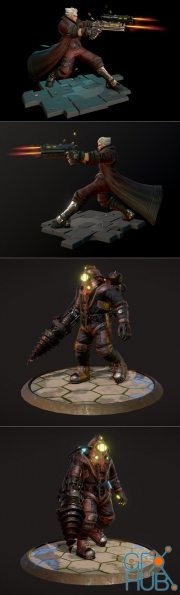 Dante - Devil May Cry and Big Daddy Bioshock 2 – 3D Print