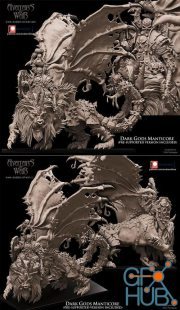 Avatars of War - Dark Gods Manticore – 3D Print