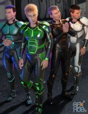 Daz3D, Poser: OMNI Suit for Genesis 8 and 8.1 Male