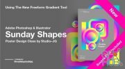 Skillshare - Sunday Shapes | Using Adobe Illustrator Freeform Gradient To Create A Unique Poster Design
