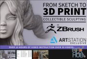 ArtStation – From Sketch to 3D Print – Collectible Sculpting in ZBrush for 3D Printing