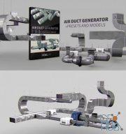 The Pixel Lab – Air Duct Generator for Cinema 4D – 85+ Components
