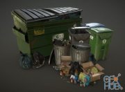Urban Trash Pack Vol 3 Low Poly PBR