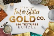 Creativemarket – 350 Gold & Metallic Textures Bundle
