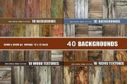 Creativemarket – 40 OLD WOOD TEXTURE BACKGROUNDS