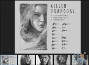 ArtStation Marketplace – Killer Charcoal. Charcoal imitation brushes for Photoshop CS5+