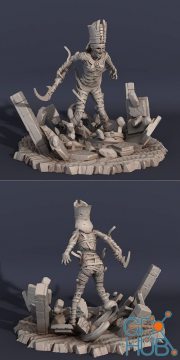 Nephtys Queen of sand Mummy – 3D Print
