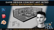 Skillshare – Game Design Concept Art Intro | Digital Environment Drawing | Part 3 | Persp. Grids & Layout Sketch