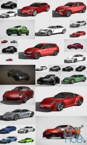 Porsche 3D Car Collection 2019-2022 (FBX)