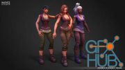 Unreal Engine – Modular Fantasy Stylized Human Female
