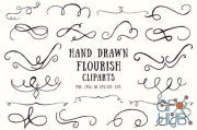 20+ Flourish Hand Drawn Cliparts