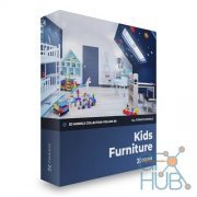 CGAxis – Kids Furniture 3D Models Collection – Volume 96