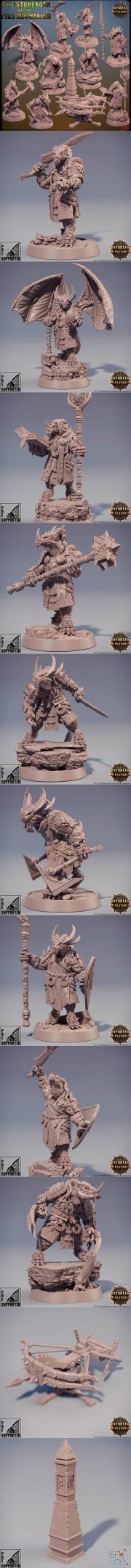 The Stoneborn of the Fire Mountains – 3D Print