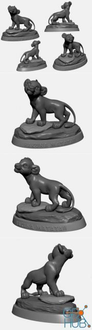 Simba Lion King Hakuna Matata – 3D Print